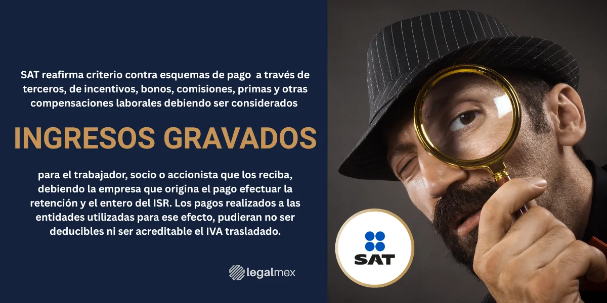 SAT pago de bonos a través de terceros